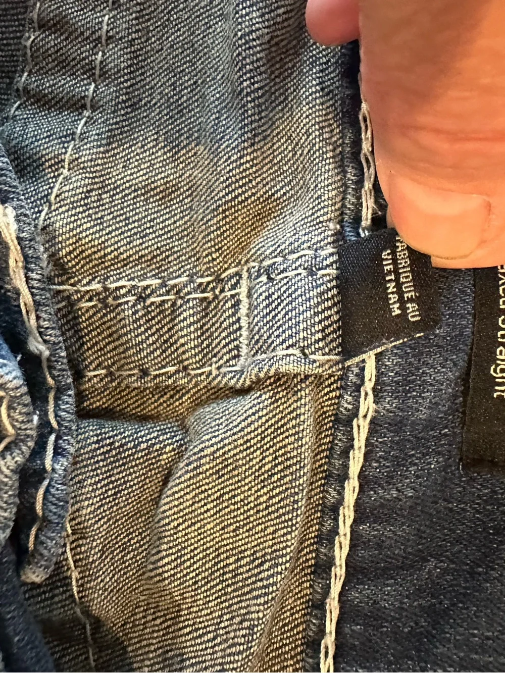TRUE RELIGION JEANS Mens Ricky Relaxed Straight Fit 46x32